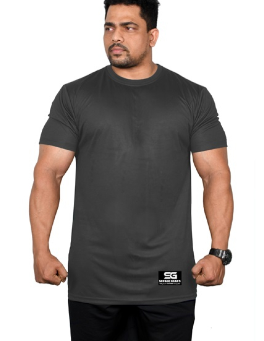 Men's Dry Fit - Plain Pattern - Dark Grey